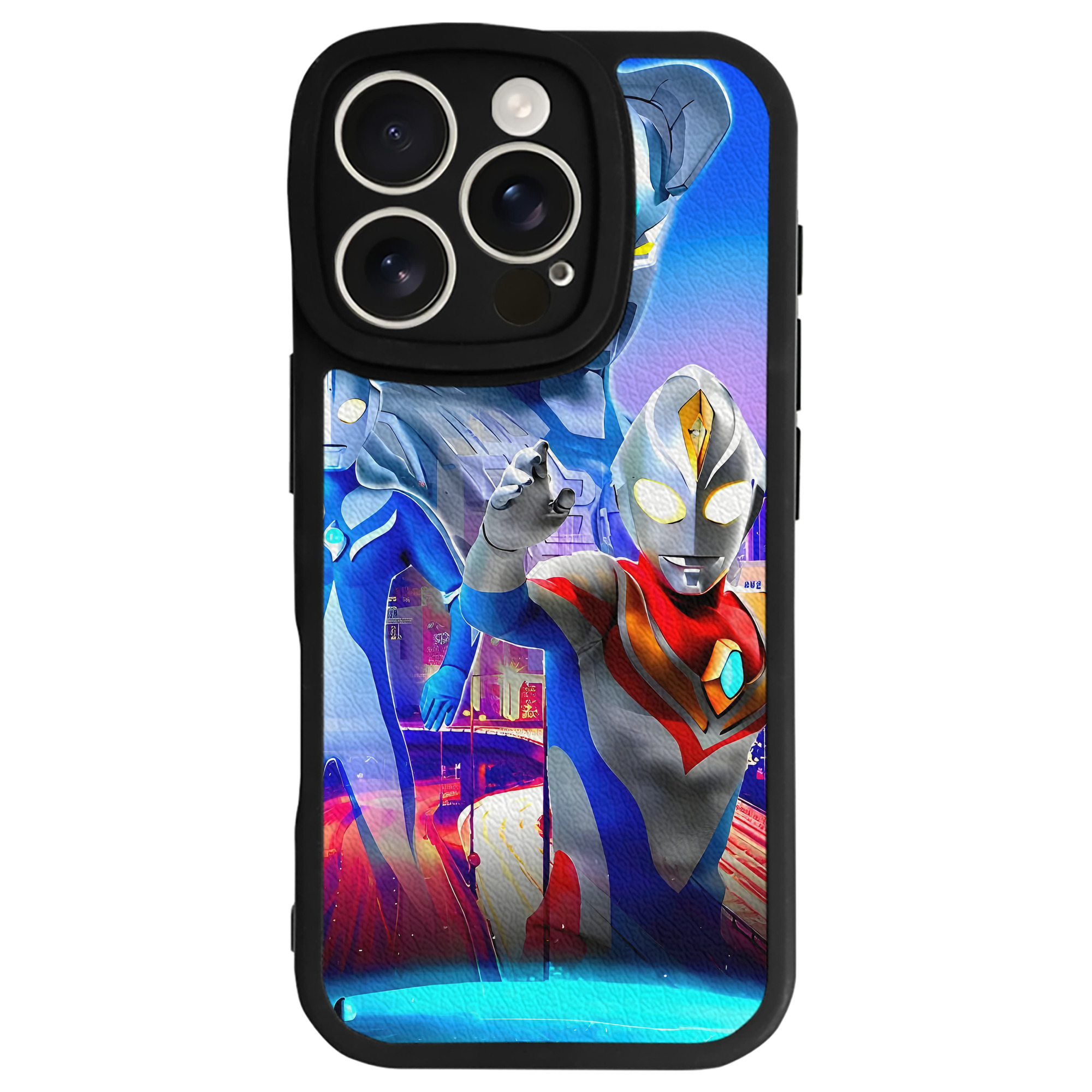 （画像用） ウルトラマン Ultraman 【iPhone 16シリーズ対応】シリコンスマホケース（レザー調） 材質：シリコン